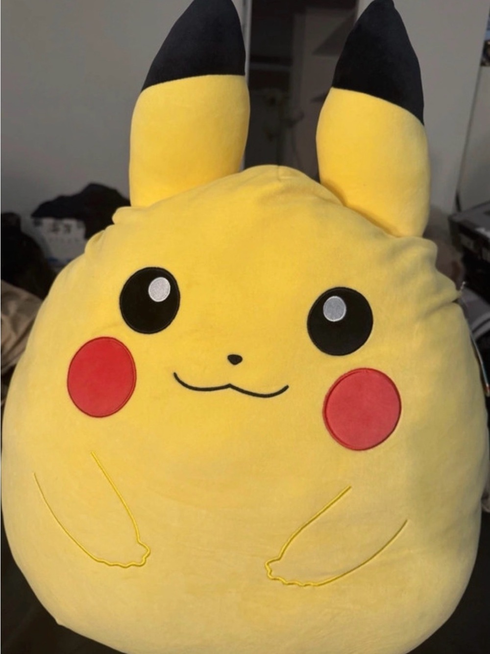 Squishmallows Yellow Pikachu Plush Hooded Cape Costume